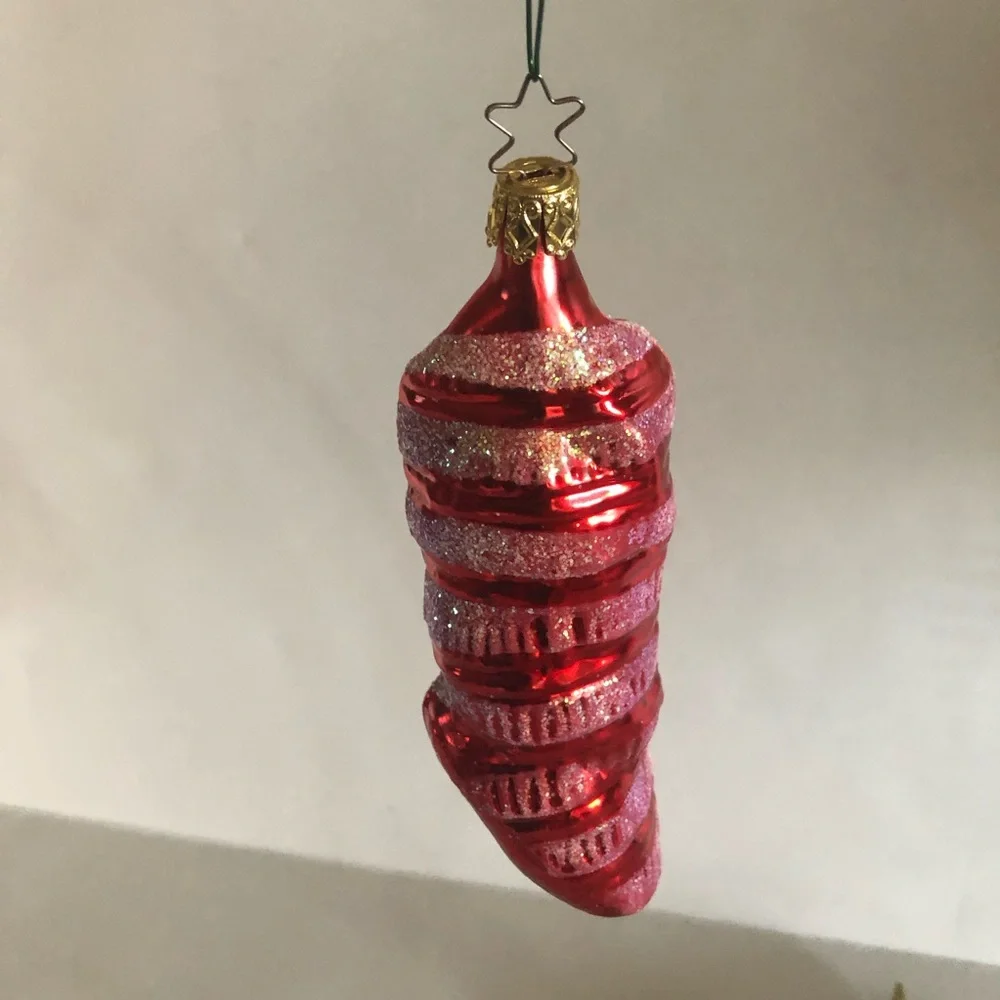 Christopher Radko glass stocking ornament